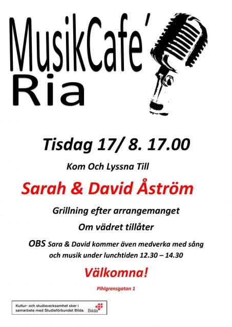 MusikCafé RIAs trädgård! // INSTÄLLD