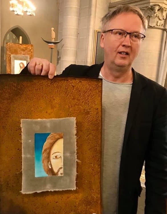 Mats Hermansson med en av sina ikoner