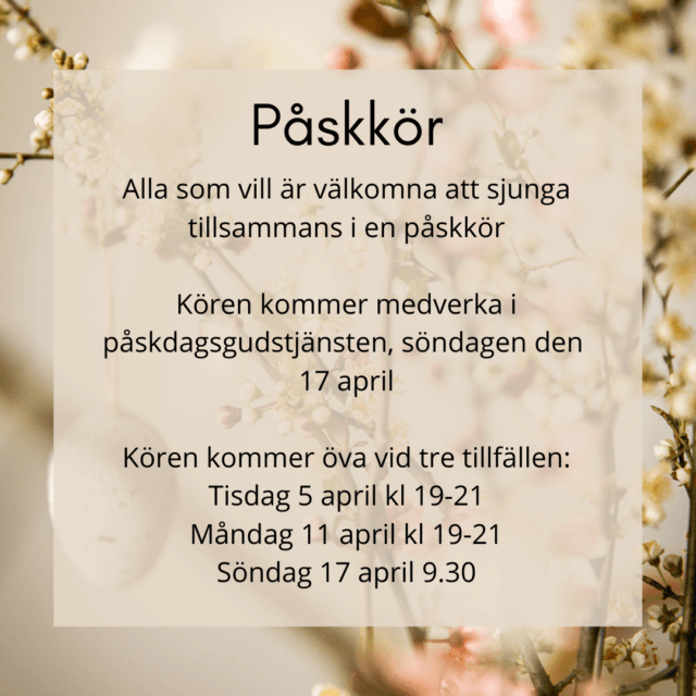 Påskdagskör!