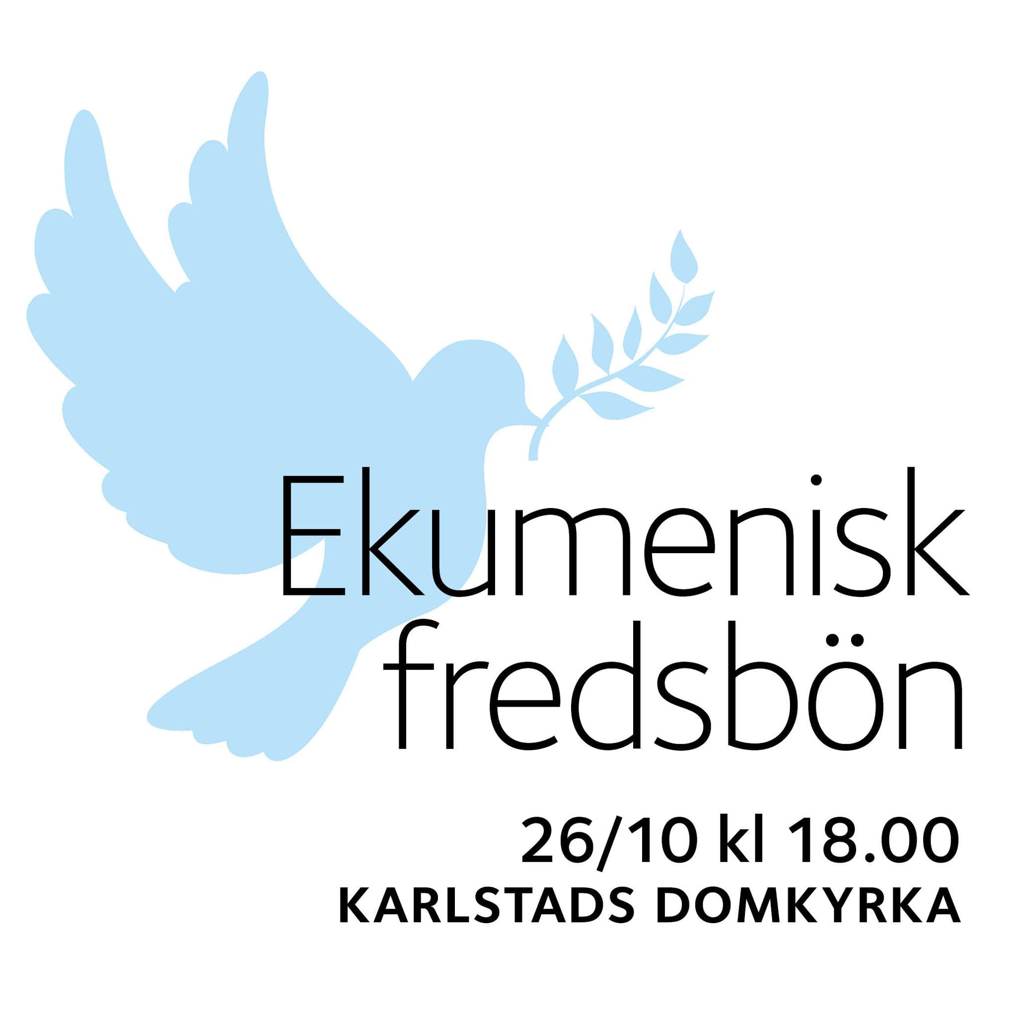 Ekumenisk fredsbön i Karlstads domkyrka