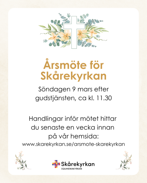 Årsmöte Skårekyrkan