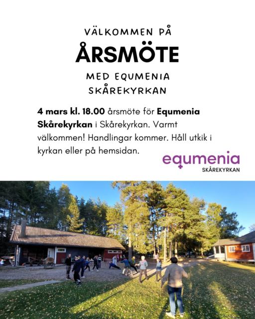 Equmenia Skårekyrkans årsmöte 2025