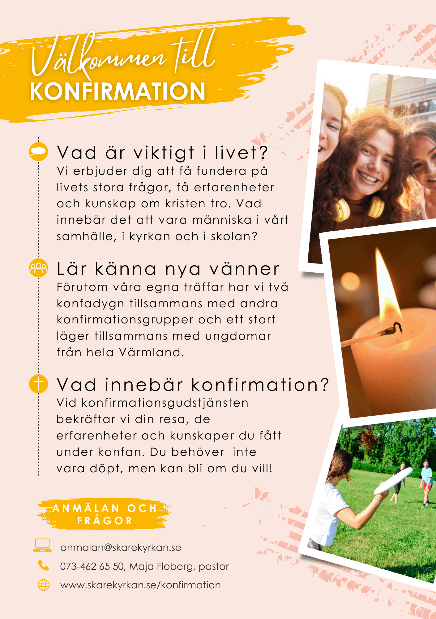 Informationskväll om konfirmation i Skårekyrkan
